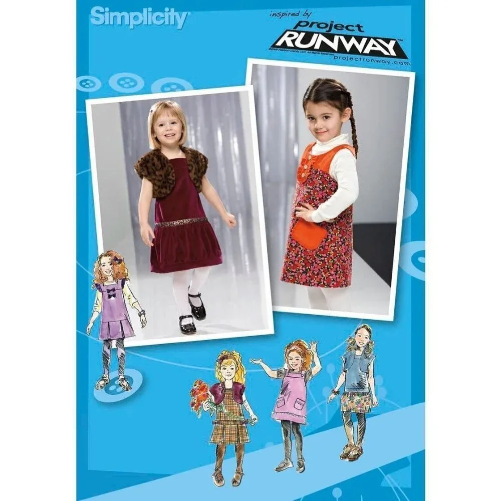 Simplicity Sewing Pattern 2574 Toddler‎ Child Size 1/2-3 Jumper Shrug